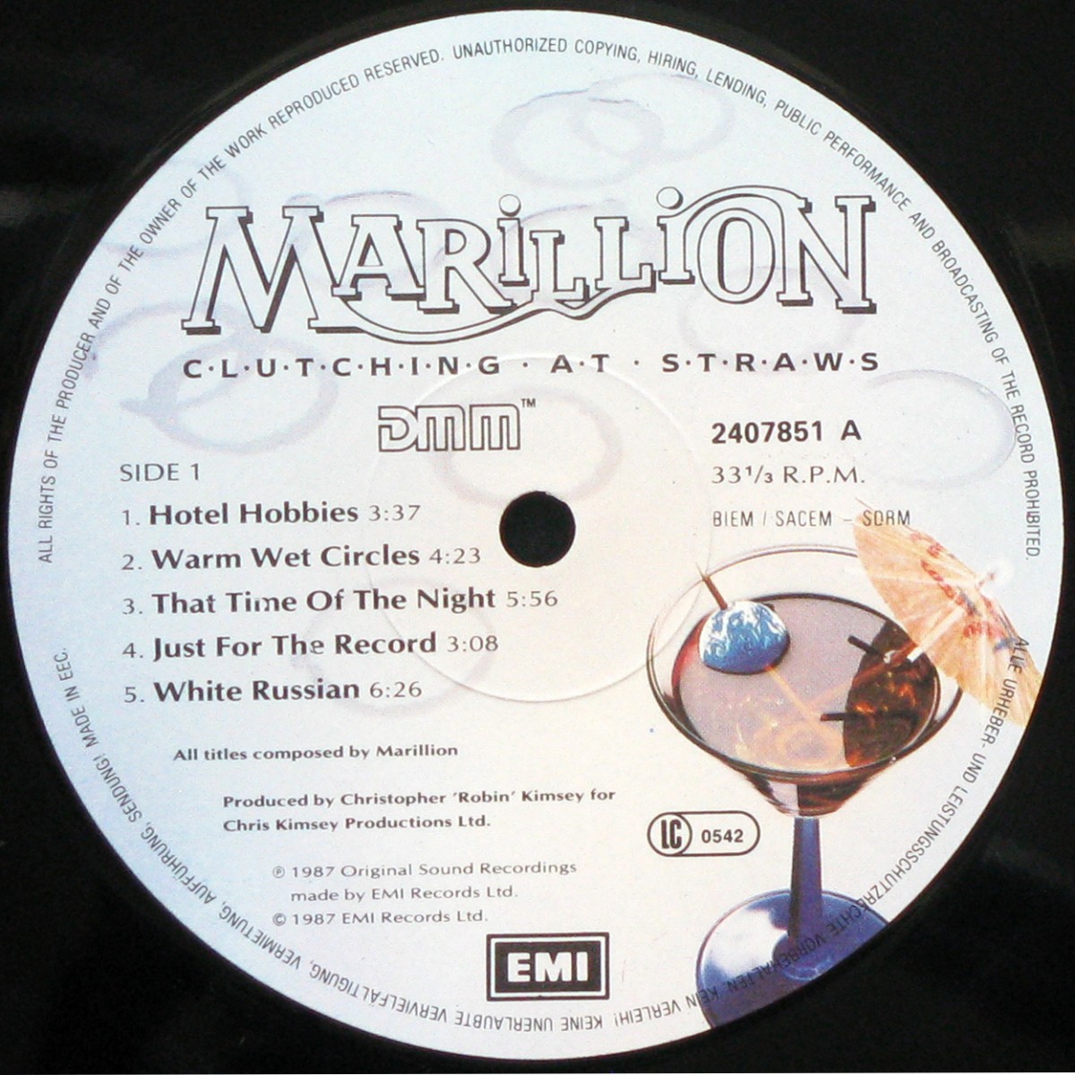 LP Marillion — Clutching At Straws фото 2